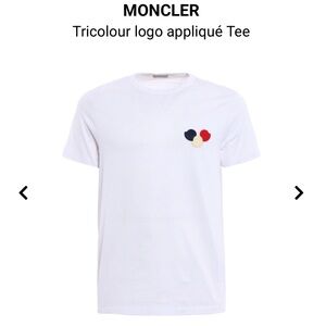 Moncler white t shirt small